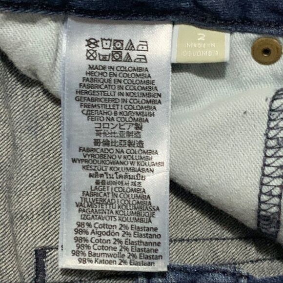 Michael Kors Women’s Straight Leg Skinny Blue Jeans SZ 2 - Picture 7 of 9